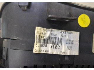 Панель приборов  Skoda Roomster 2006-2010       5J0920910CKD0    1.4  Дизель