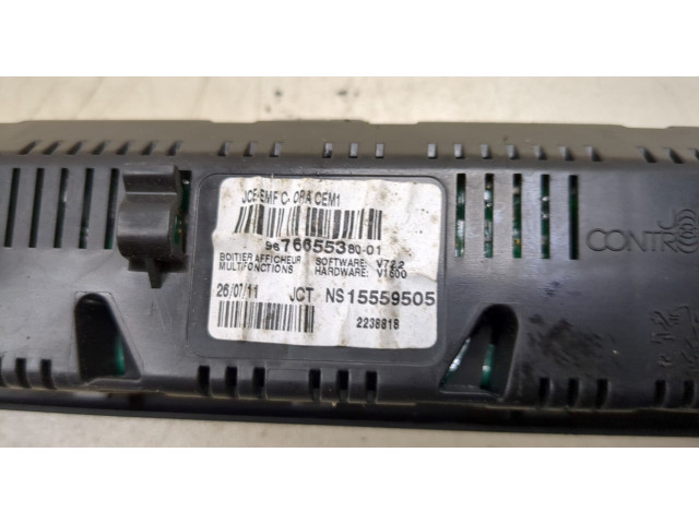 Дисплей бортового компьютера Peugeot 3008 2009-2016 9676655380, 15559505