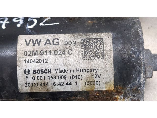 Стартер Audi Q3 2011-2014 02M911024C, 02M911024CX, 02E911024H, 02E911024HX