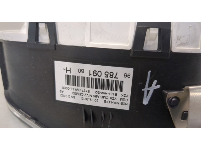 Панель приборов Peugeot 2008 2013-2016 9678509180