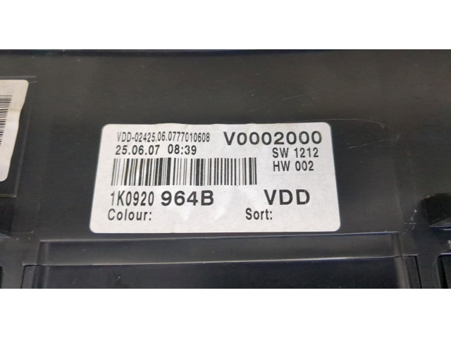 Панель приборов Volkswagen Golf Plus