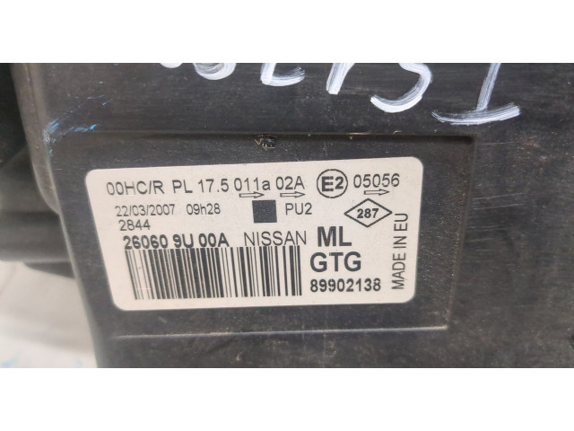 Фара передняя  Nissan Note E11 2005-2013 левая 