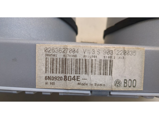 Панель приборов  Volkswagen Polo 1999-2001       6N0920804EX     
