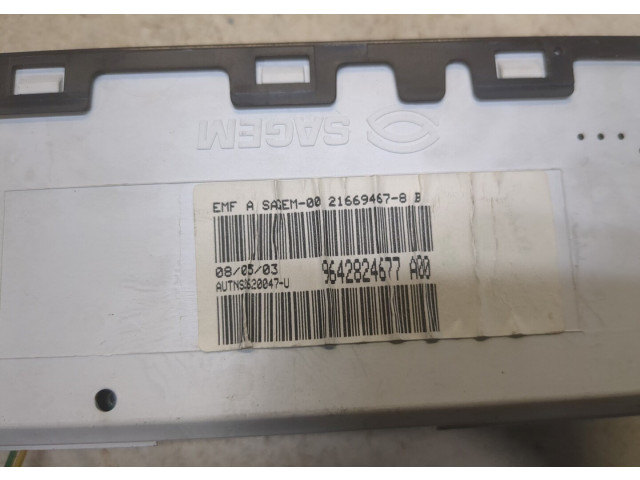 Дисплей бортового компьютера Citroen Berlingo 2002-2008 9642824677