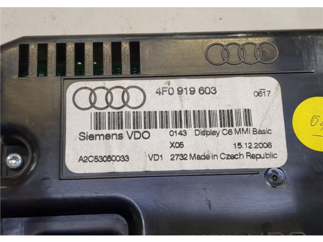 Дисплей мультимедиа  Audi A6 (C6) 2005-2011 4F0919603         