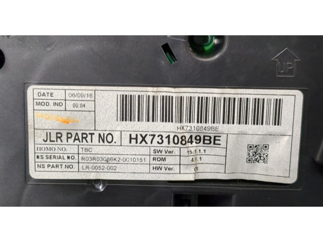 Панель приборов Jaguar XE 2015- HX7310849BE