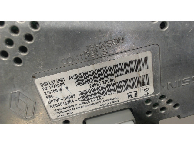 Дисплей бортового компьютера Nissan Pathfinder 2004-2014 28091EP000