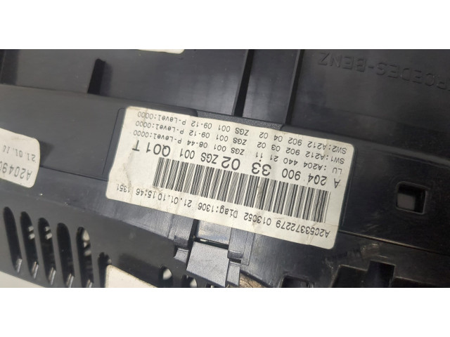 Панель приборов  Mercedes GLK X204 2008-2015       A2045407248, A2049003302     