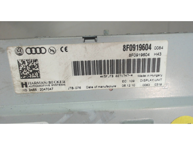 Дисплей бортового компьютера  Audi Q5 2008-2017 8F0919604        