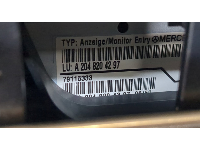 Дисплей бортового компьютера  Mercedes C W204 2007-2013 2048204297         