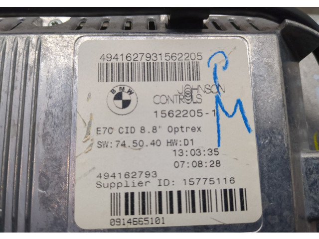 Дисплей бортового компьютера BMW X5 E70 2006-2013 65509194064, 9194064