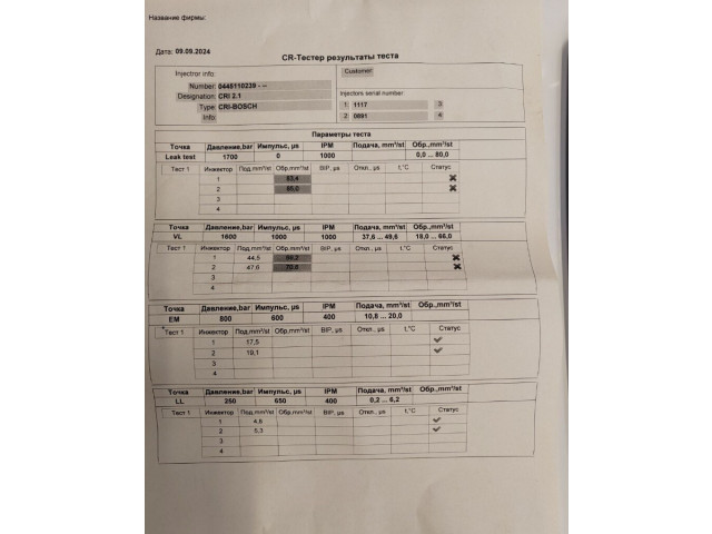 Форсунка топливная Mazda 3 (BK) 2003-2009