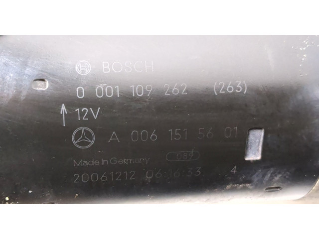 Стартер  Mercedes C W204 2006-2015   A0061515601, 0001109262   