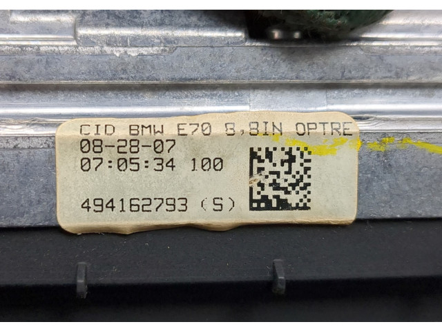 Дисплей бортового компьютера BMW X5 E70 2006-2013 65509194064, 9194064