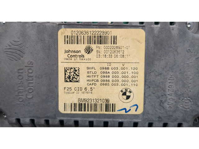 Дисплей бортового компьютера BMW X3 F25 2010-2017