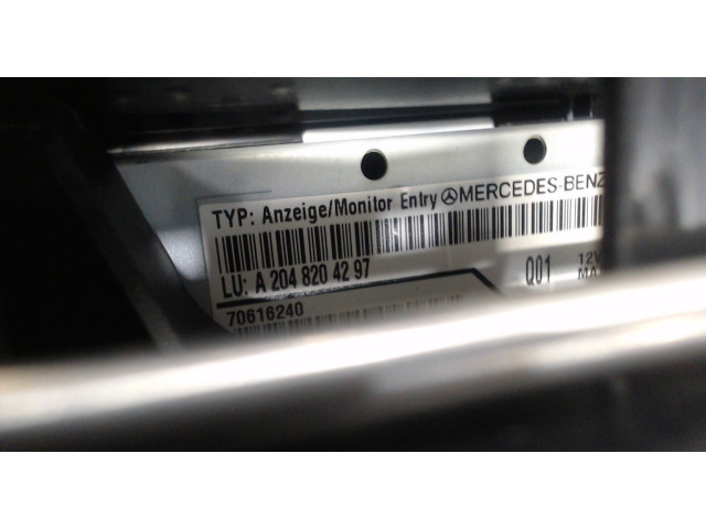 Дисплей бортового компьютера  Mercedes C W204 2007-2013 2048204297         