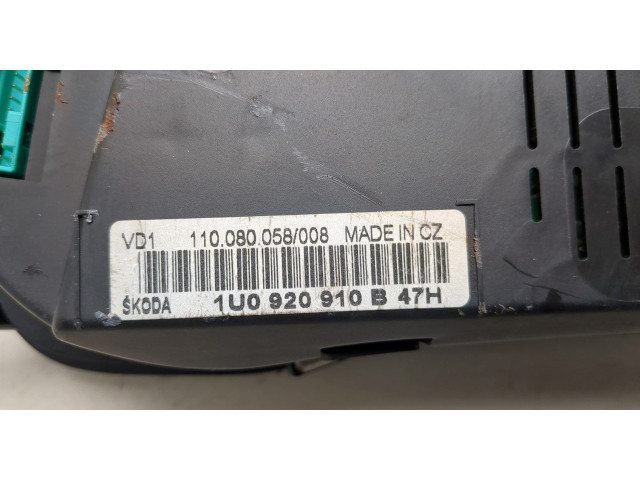 Панель приборов Skoda Octavia Tour 1996-2011 1U0920910B