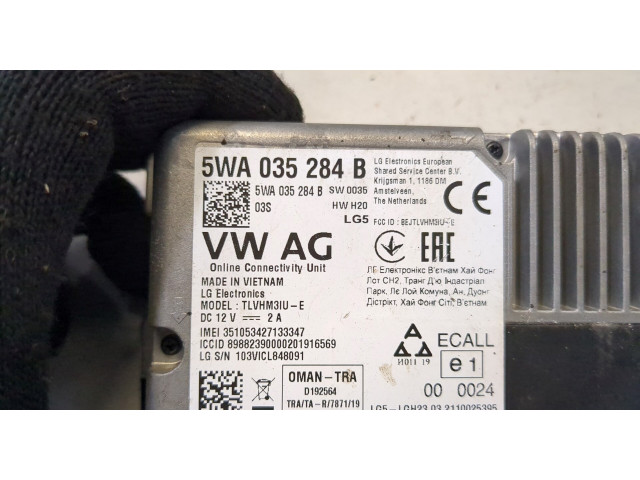 Блок комфорта Audi Q3 2018- 5WA035284B