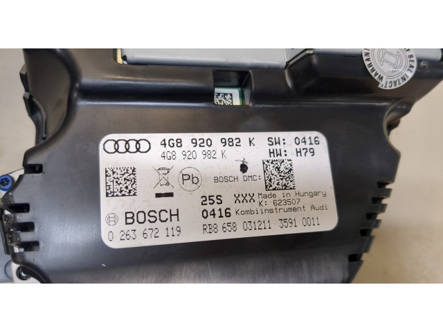 Панель приборов  Audi A7 2010-2014       4G8920982K     