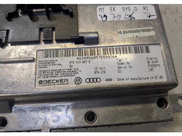 Дисплей бортового компьютера  Audi A6 (C6) 2005-2011 4F0919603B         