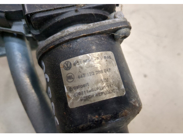 Двигатель стеклоочистителя (моторчик дворников) передний  Volkswagen Polo 2001-2005      