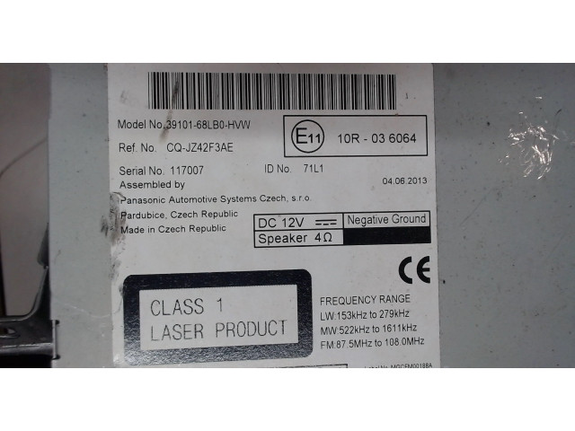 Магнитола Suzuki Swift 2011-