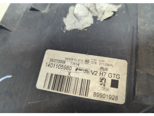 Фара передняя  Peugeot 807 левая 