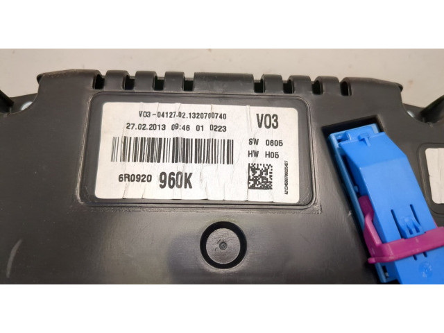 Панель приборов Volkswagen Polo 2009-2014 6R0920960K