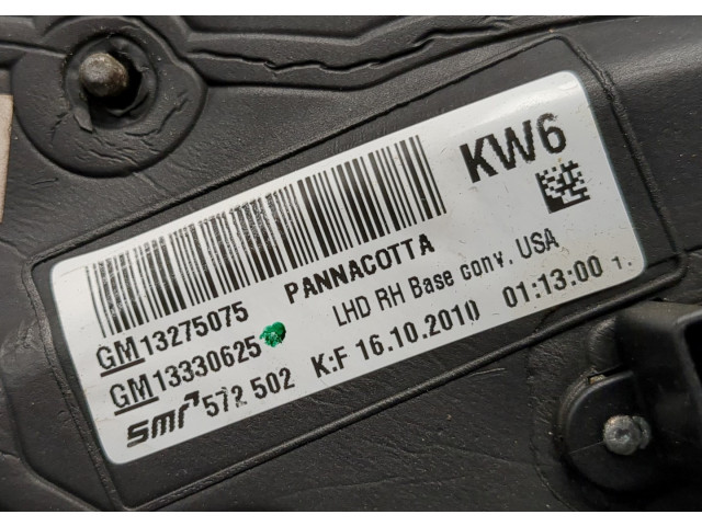 Зеркало боковое  Buick Regal 2009-2017  правое           13275075