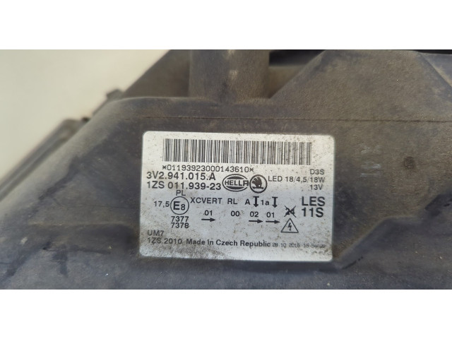 Фара передняя  Skoda SuperB 2015-2025 левая 