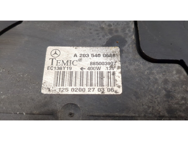 Вентилятор радиатора  Mercedes C W203 2000-2008           