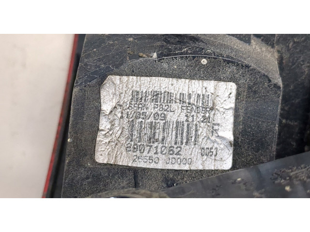 Задний фонарь 26550JD000 Nissan Qashqai 2006-2013
