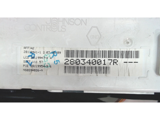 Дисплей бортового компьютера  Renault Clio 2009-2012 280340017r        