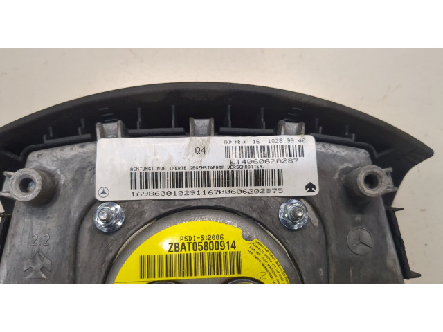 Подушка безопасности водителя Mercedes A W169 2004-2012