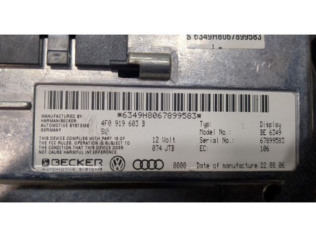 Дисплей бортового компьютера  Audi A6 (C6) Allroad 2006-2012 4F0919603B          