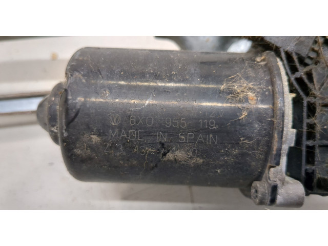 Двигатель стеклоочистителя (моторчик дворников) передний Volkswagen Lupo