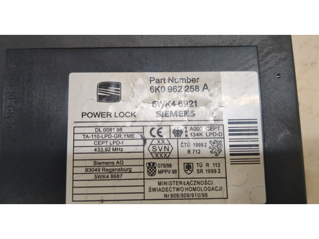 Блок комфорта  Seat Ibiza 2 1999-2002      6K096258A   2 