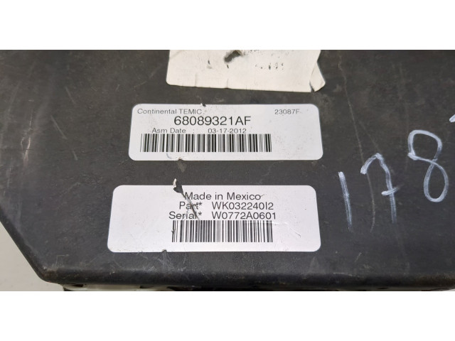 Блок предохранителей Jeep Grand Cherokee 2010-2013 68089321AF