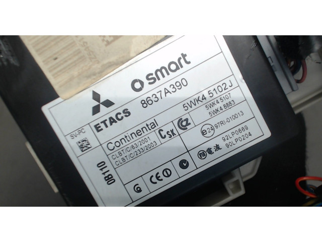 Блок предохранителей Mitsubishi Colt 2008-2012 8637A390 1.1