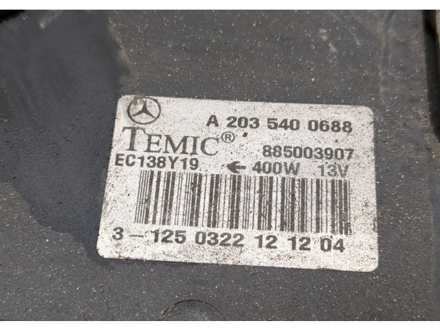 Вентилятор радиатора  Mercedes C W203 2000-2008           