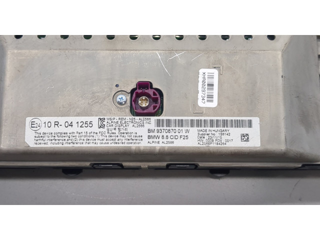 Дисплей бортового компьютера  BMW X3 F25 2010-2017 9370870       