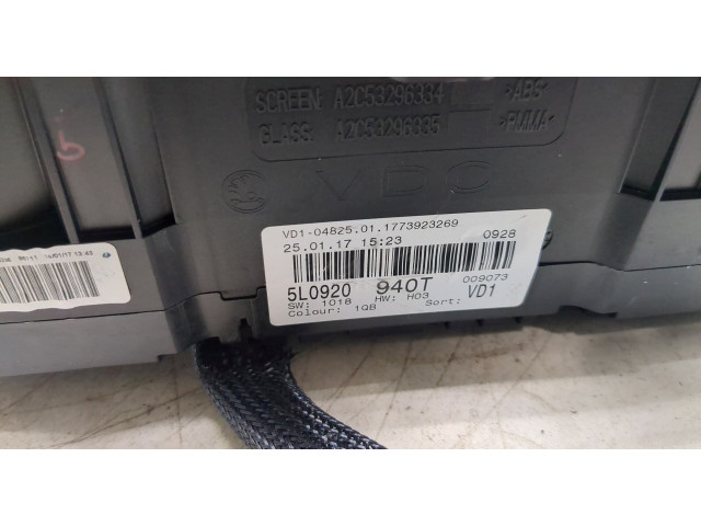 Панель приборов Skoda Yeti 2013-2018