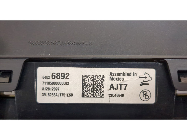 Панель приборов  Chevrolet Tahoe 2014-2021       84026892     