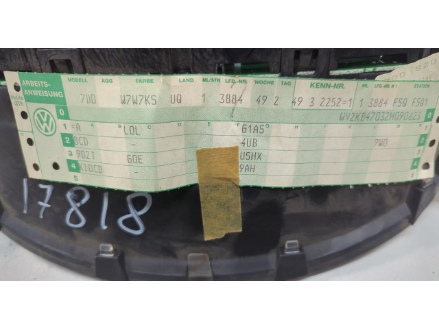 Панель приборов Volkswagen Transporter 4 1991-2003 7D0920902T