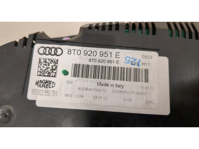 Панель приборов  Audi A5 (8T) 2007-2016       8T0920951E     