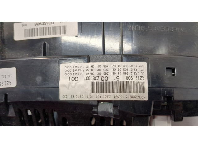 Панель приборов  Mercedes E W212 2009-2016            