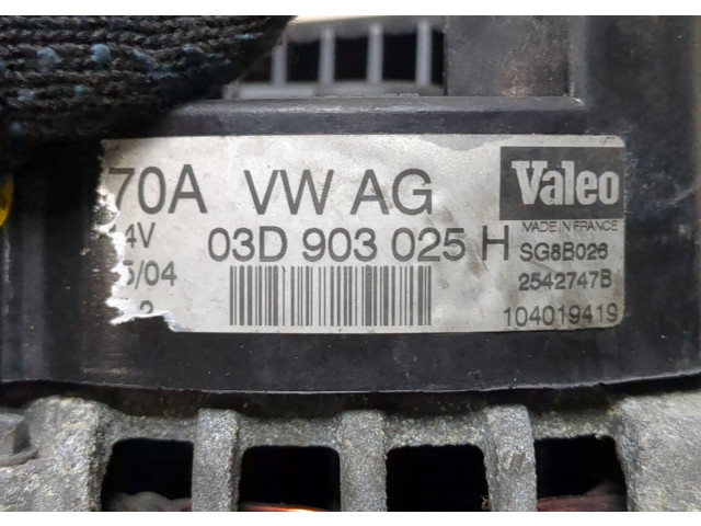 Генератор Skoda Fabia 1999-2004 037903018BX, 038903018MX 1.2 бензин