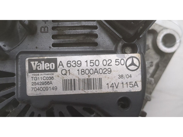 Генератор Smart Forfour W454 2004-2006 A6391500350 1.5 дизель