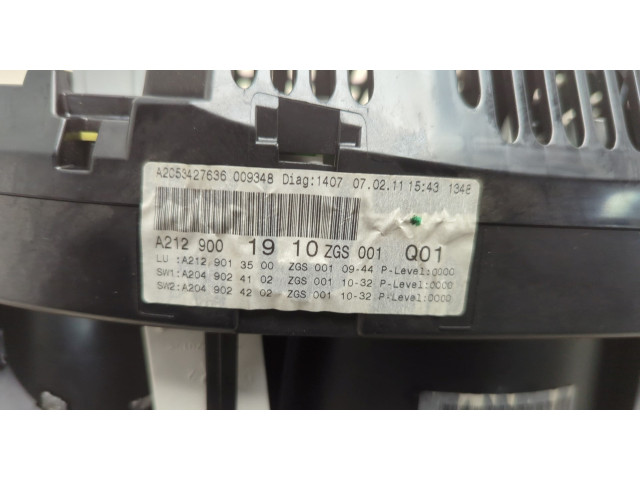 Панель приборов Mercedes E W212 2009-2016 A2129001910, A2129013500, A2049024102, A2049024202