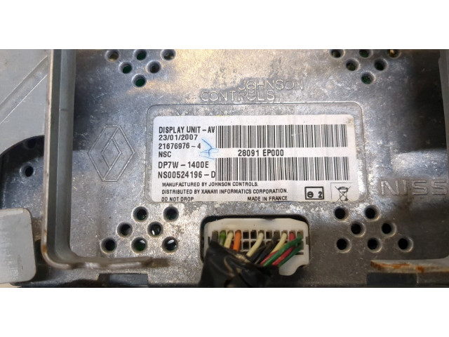 Дисплей бортового компьютера Nissan Qashqai 2006-2013 28091EP000